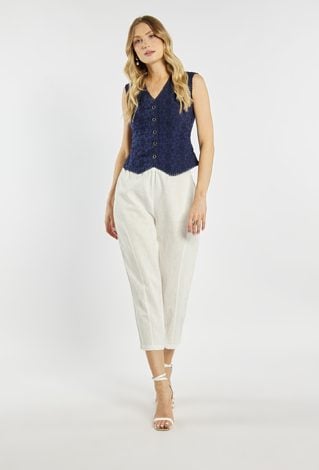 Lniane spodnie damskie