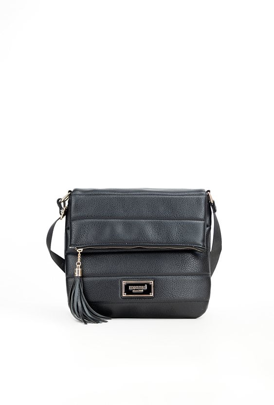 Pikowana torebka z klapą