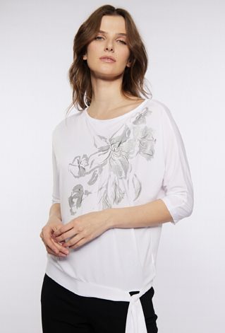 Bluzka z wzorem w kwiaty