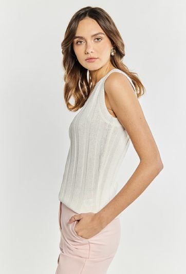 Sweterkowy top damski