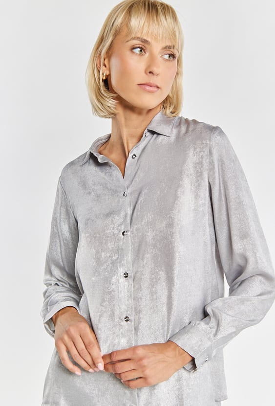Połyskująca koszula damska