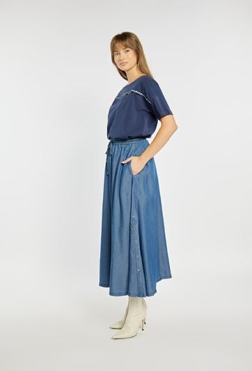 Przewiewna spódnica maxi