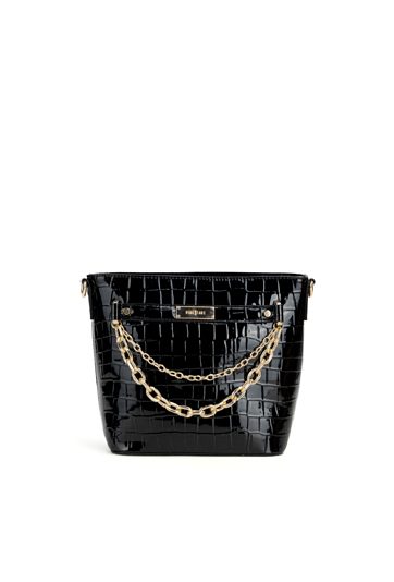 Torebka z ozdobnymi łańcuszkami