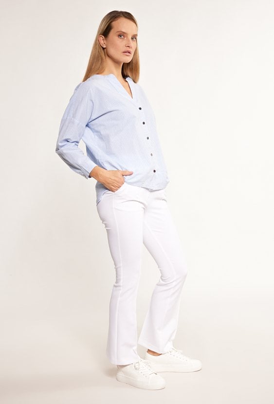 Koszulowa bluzka w paski