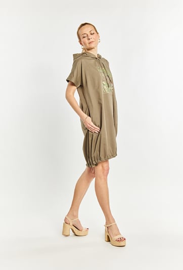 Sukienka damska z kapturem