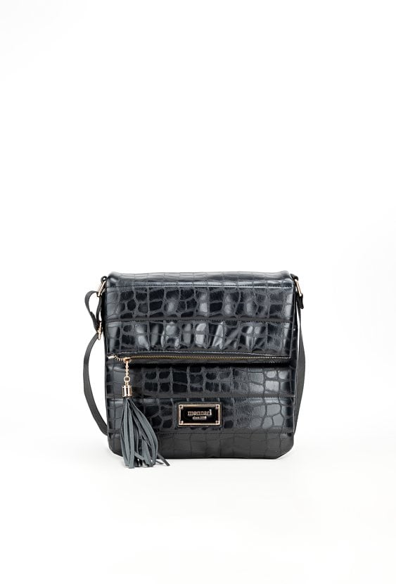 Pikowana torebka z klapą