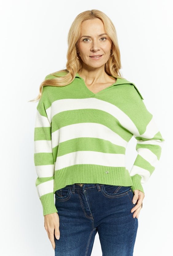 Sweter damski w paski