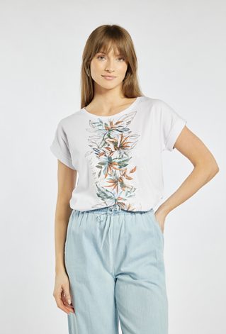 T-shirt damski z wzorem