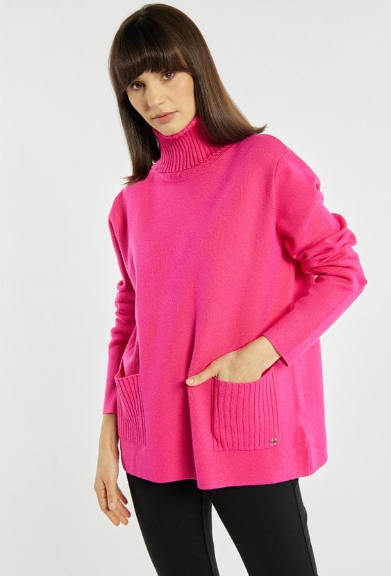 Luźny sweter damski