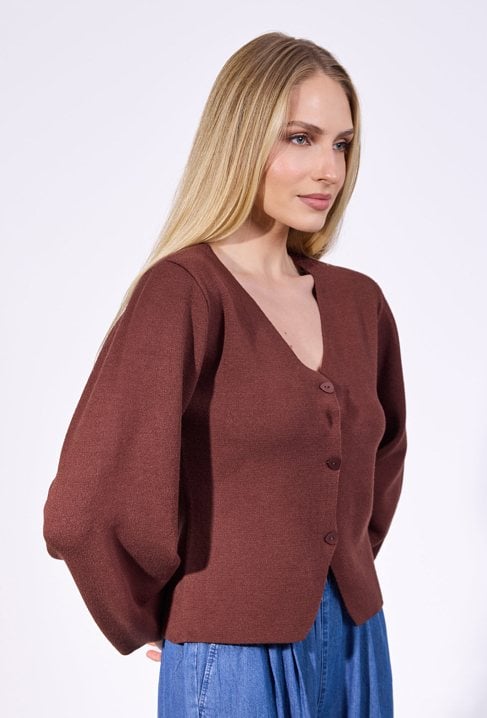 Rozpinany sweter damski