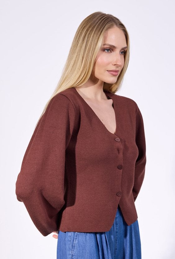 Rozpinany sweter damski
