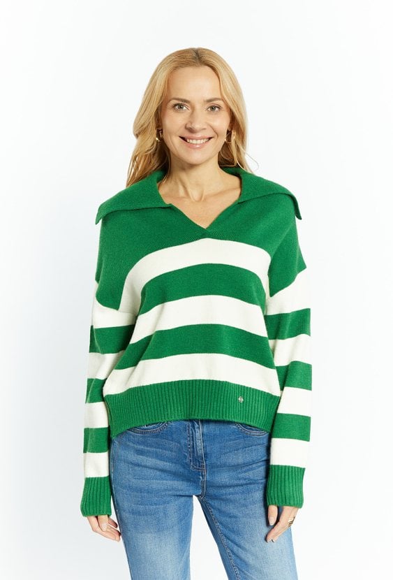 Sweter damski w paski