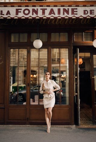 Elegancka sukienka z lnu