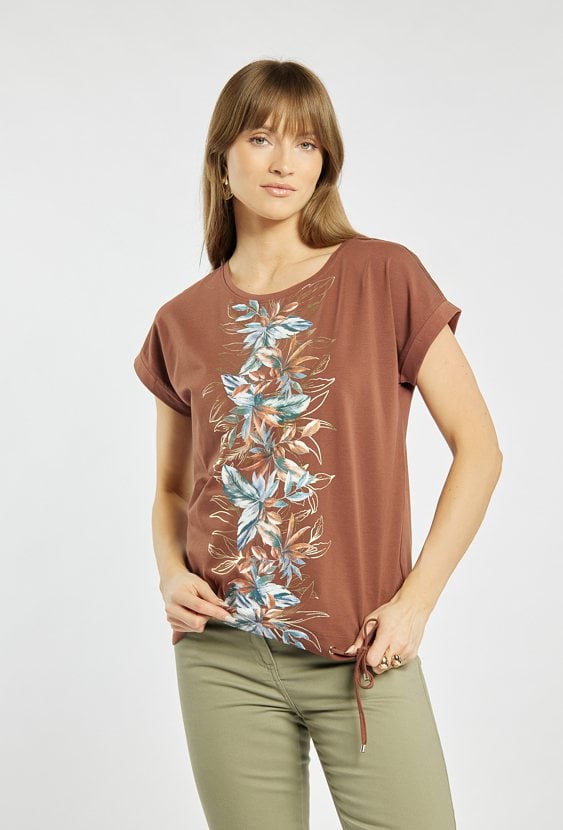 T-shirt damski z wzorem