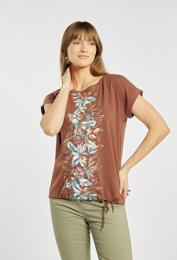 T-shirt damski z wzorem