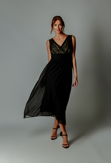 Tiulowa sukienka damska