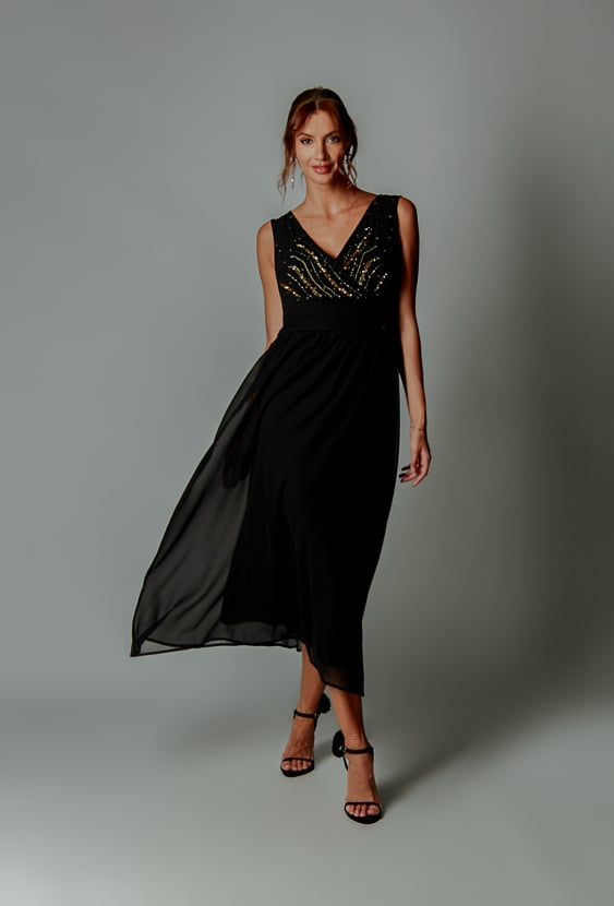 Tiulowa sukienka damska