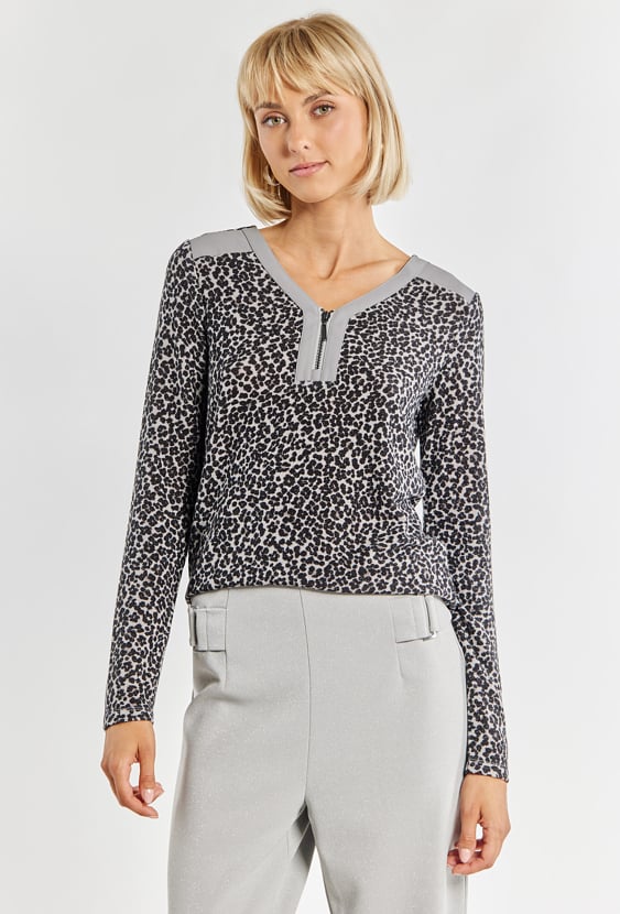 Bluzka damska z dekoltem w serek