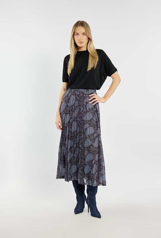 Plisowana spódnica maxi