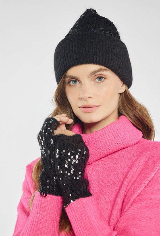 Rękawiczki z cekinami