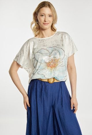 T-shirt z połyskiem