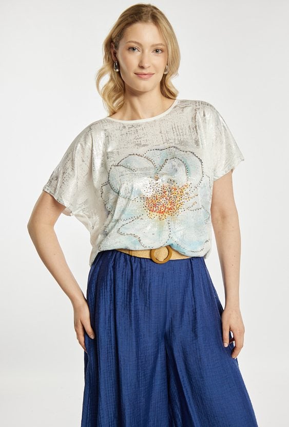 T-shirt z połyskiem
