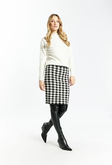 Dzianinowa spódnica damska