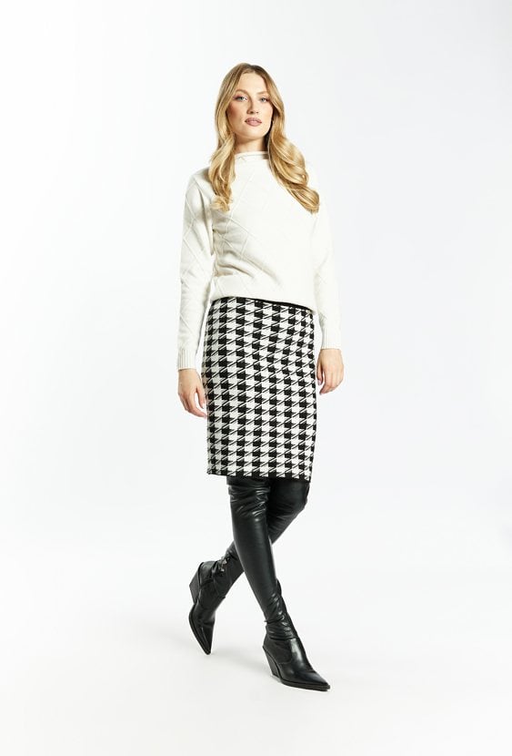 Dzianinowa spódnica damska