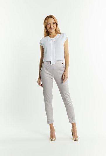 Połyskujące spodnie damskie