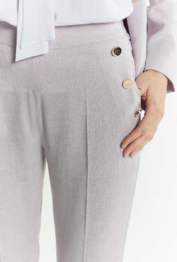 Połyskujące spodnie damskie