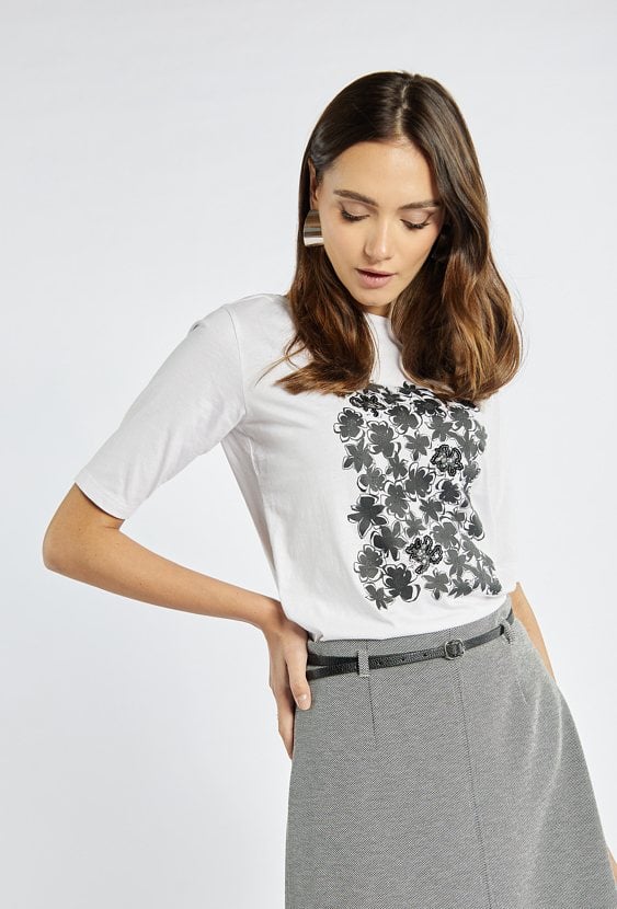 T-shirt z rękawem 3/4