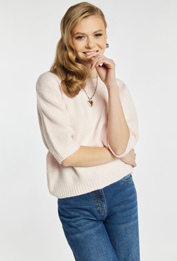 Sweter damski w pastelowym odcieniu