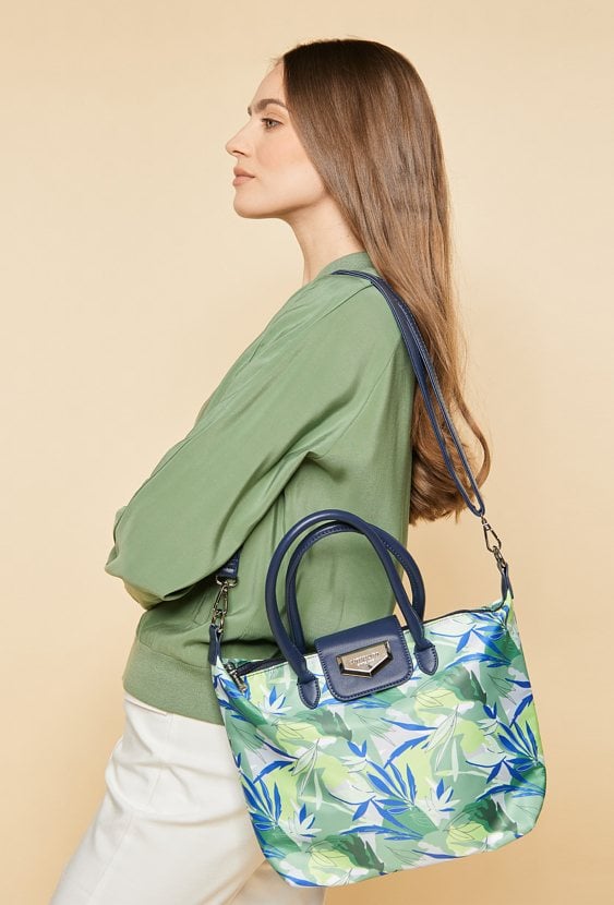 Wzorzysta torba damska typu shopper