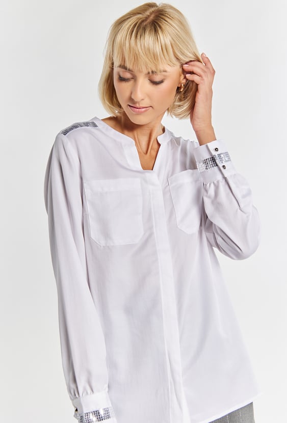 Koszula damska z cekinami