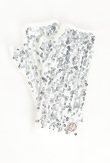 Rękawiczki z cekinami