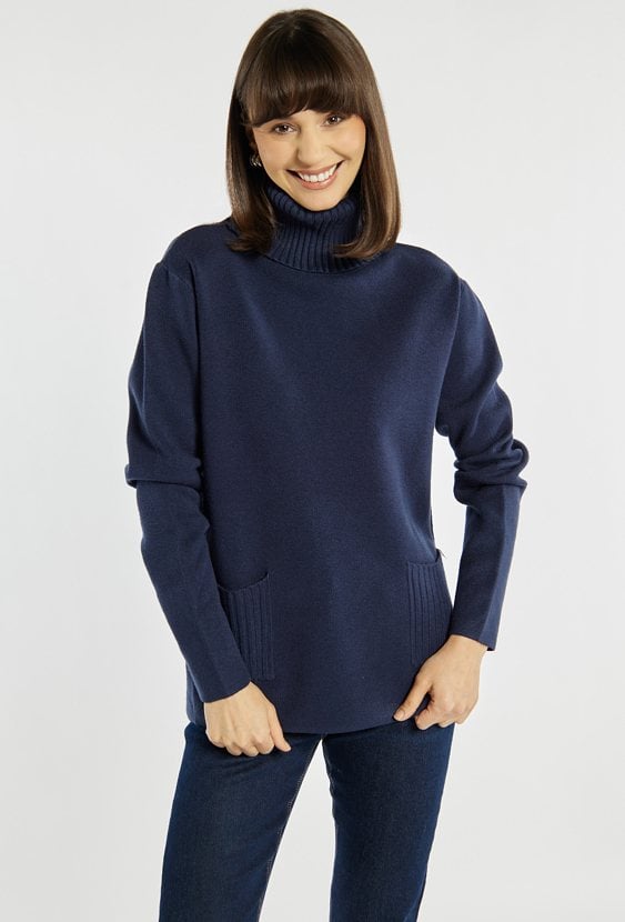 Luźny sweter damski