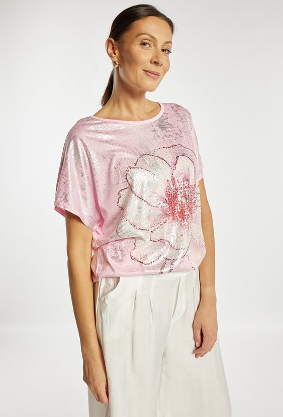 T-shirt z połyskiem