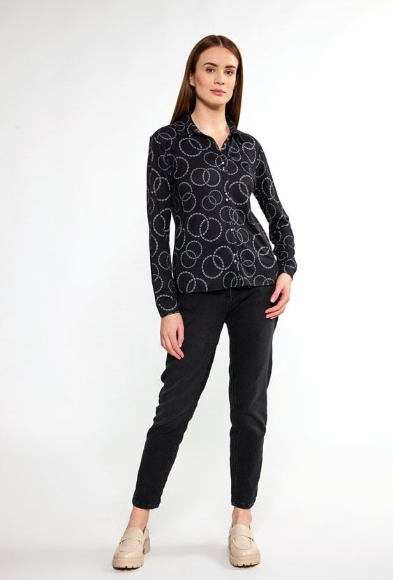Wzorzysta bluzka damska