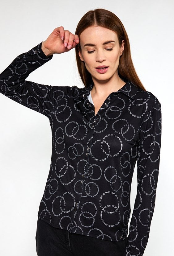 Wzorzysta bluzka damska