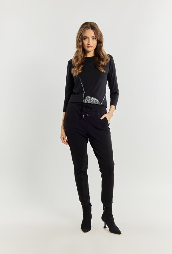 Spodnie damskie z kieszeniami