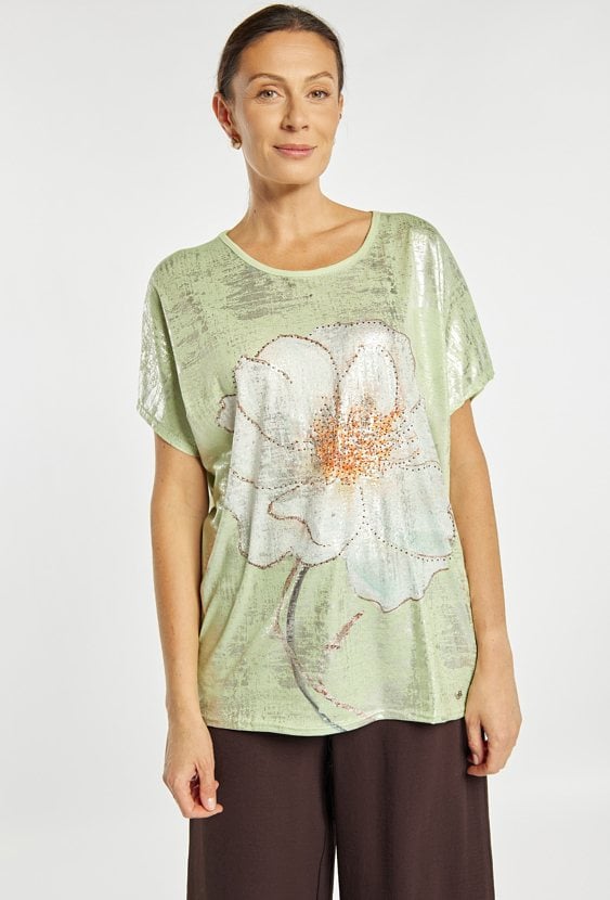 T-shirt z połyskiem