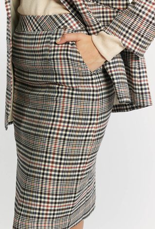 Spódnica damska w delikatną kratkę