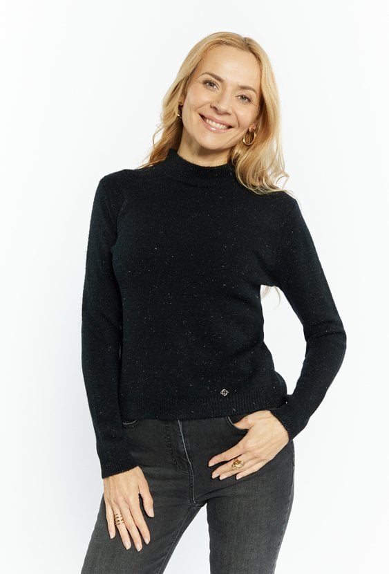 Sweter damski z półgolfem