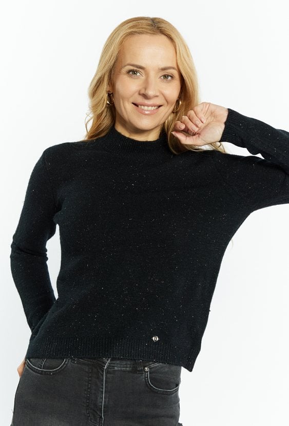 Sweter damski z półgolfem