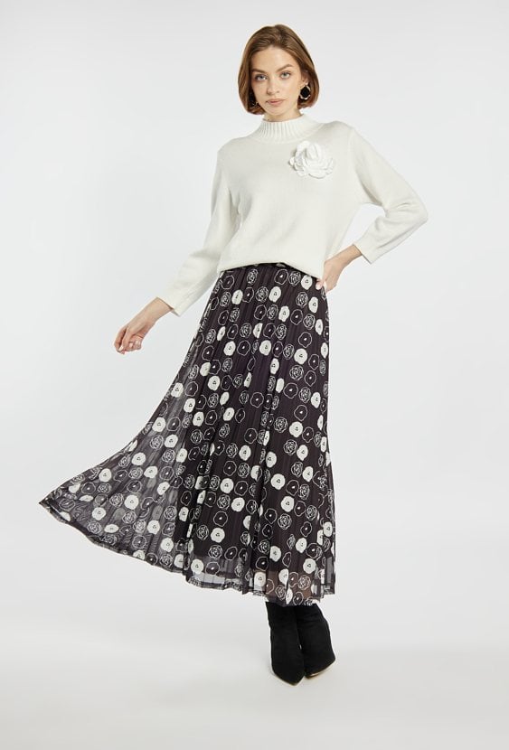 Plisowana spódnica maxi