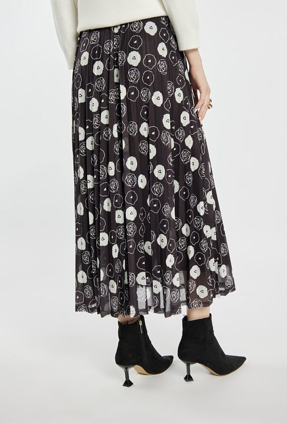 Plisowana spódnica maxi