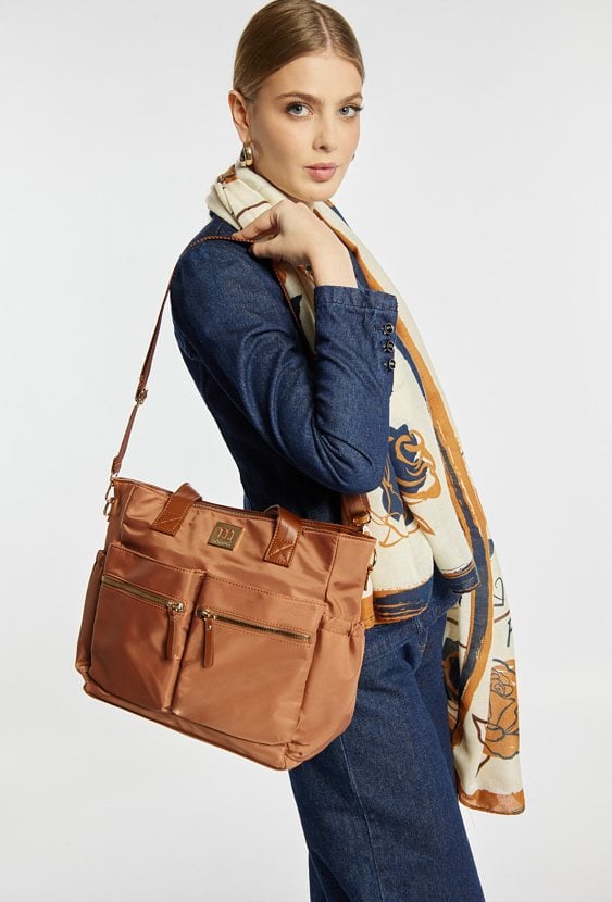 Shopper z kieszeniami