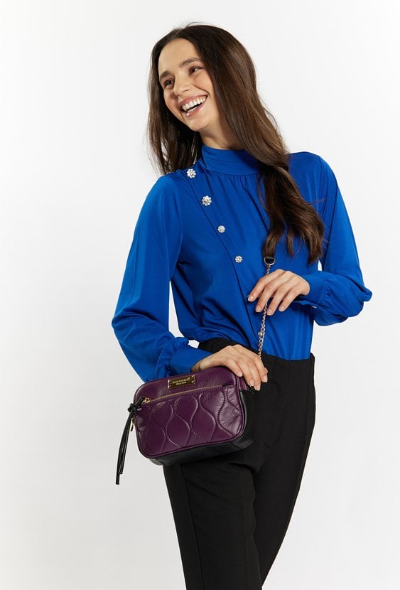 Torba damska crossbody o ciekawej fakturze