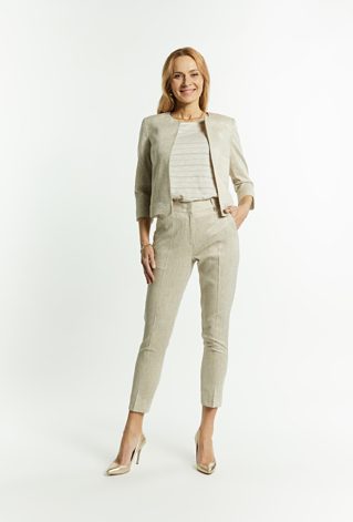 Lniane spodnie damskie