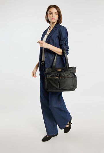 Shopper z kieszeniami